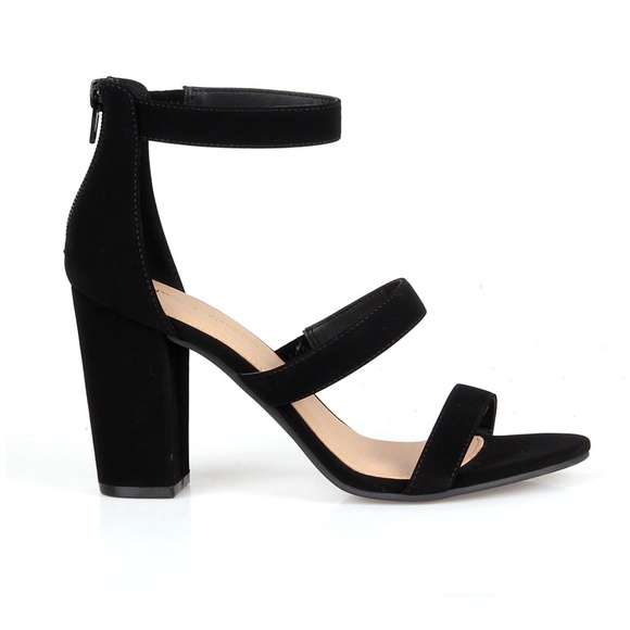 2Becca-04 Three-piece Women's High Heel Sandals - Picture 2 of 3